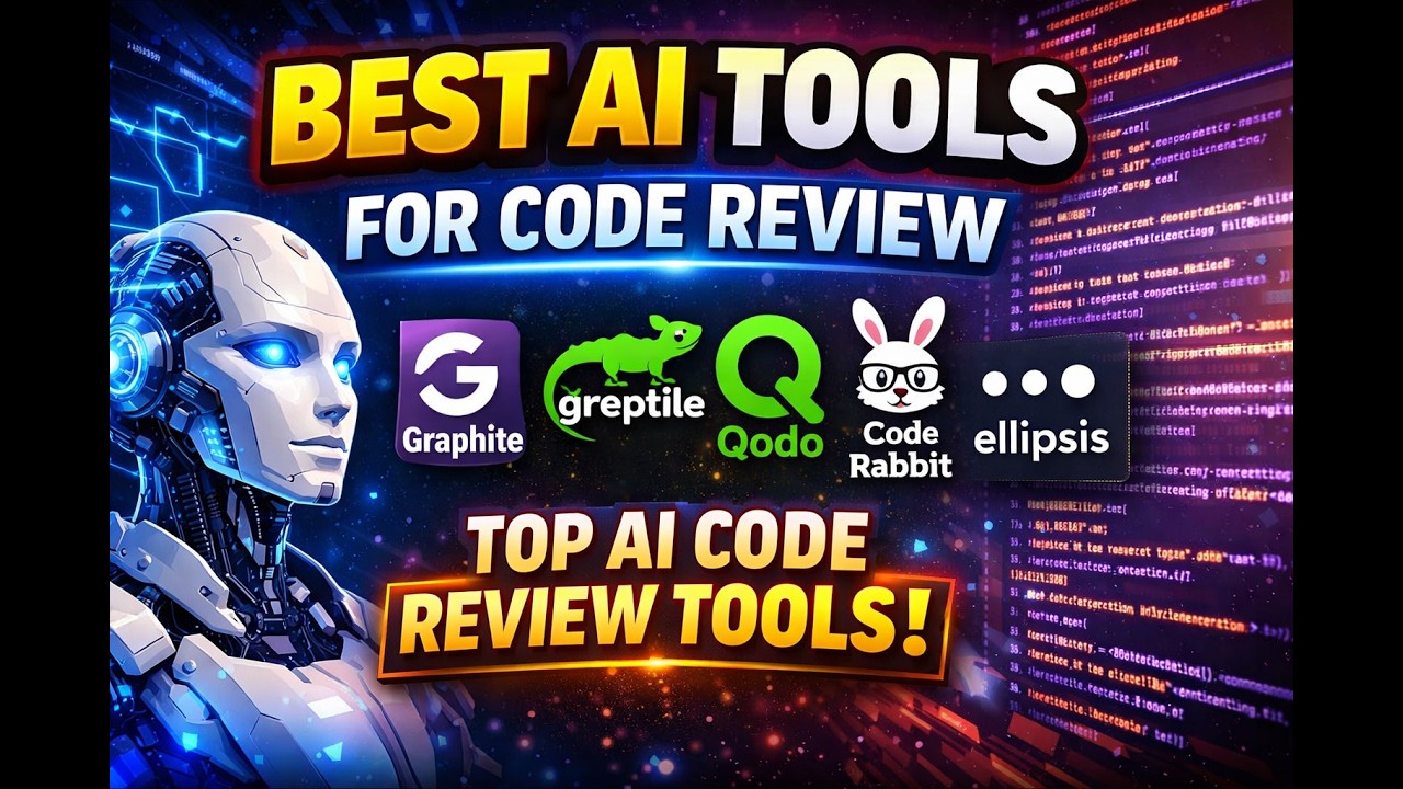 Best AI Tools for Code Review | Graphite, Greptile, Qodo, CodeRabbit &amp; Ellipsis video thumbnail