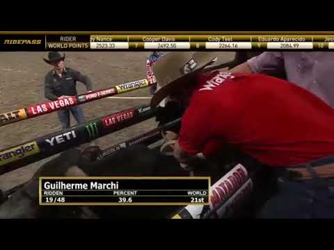 Guilherme Marchi rides Buckeye Stone for 86.75 points (PBR)