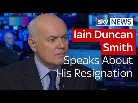 Iain Duncan Smith Resignation Nothing To Do With EU