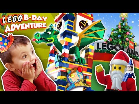 LEGOLAND CHRISTMAS! Shawn's 3rd Birthday Lego Adventure #1 (FUNnel Family)