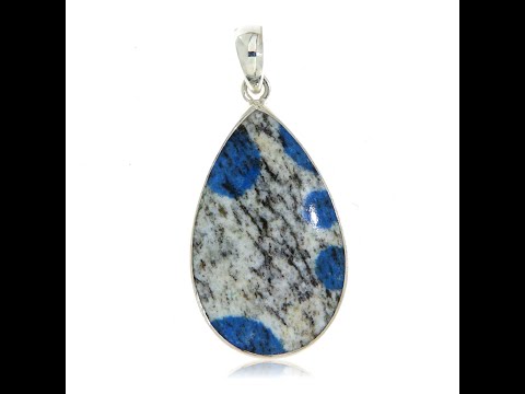 Pandant Argint 925 K2 Azurit in Granit Natural - Viziune și Claritate