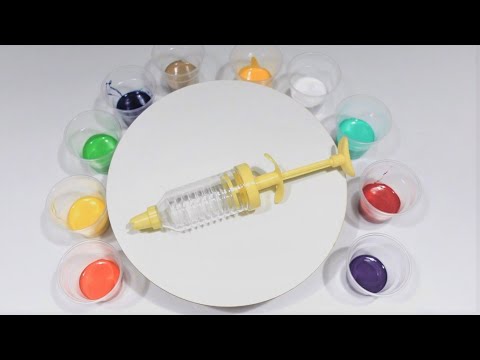 10 Colors  and Large Cooking Syringe -  Acrylic Pour Painting