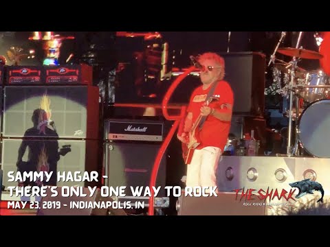 Sammy Hagar rocking "There's Only One Way To Rock" in Indianapolis on May 23, 2019