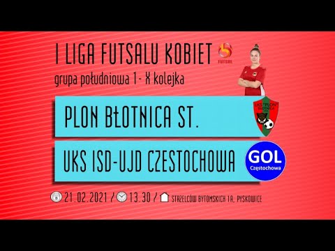 PLON BŁOTNICA STRZELECKA - UKS ISD-UJD CZĘSTOCHOWA  / LIVE /