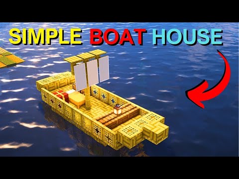 EPIC Minecraft Boat House Build - LOCKY Guide
