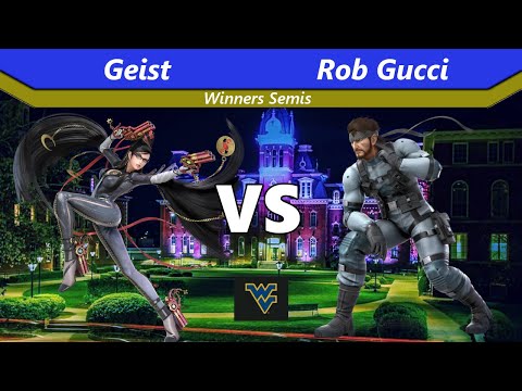 Campus Clash! WVU - Geist (Bayonetta) vs Rob Gucci (Snake) - Winners Semis - SSBU