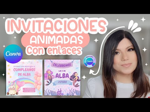 Design animated invitations with Canva ⭐️ With interactive links 2023