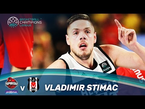 Vladimir Stimac (19 points, 100% FG) in sharpshooter mode vs. Proximus Spirou