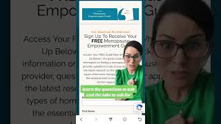Free resources for Perimenopause and Menopause: Link to the guide is in the desc