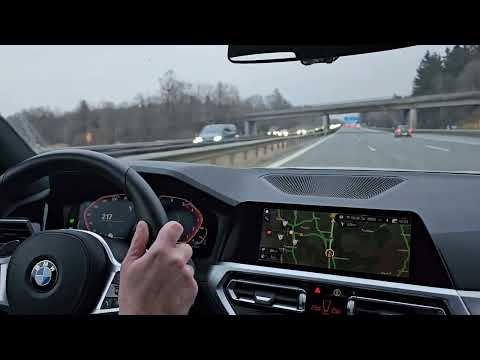 BMW 330e G20 Stock Autobahn