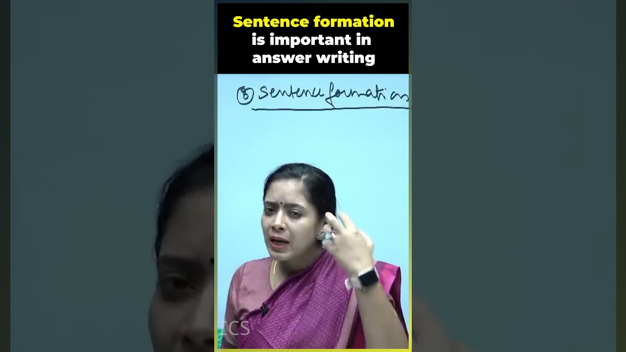 Sentence formation is important in answer writing #upsc #tathastuics