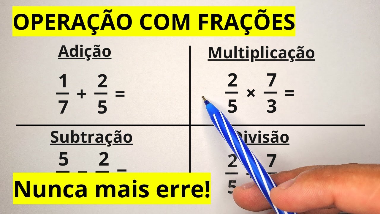 FRACTIONS | OPERATIONS WITH FRACTIONS: Learn in a Simple and Quick Way