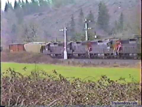 Classic Railroad Series 376 - SP at Curtain, OR March 10, 1991