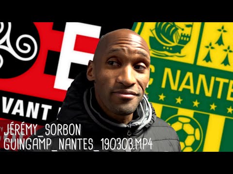 JÉRÉMY SORBON RÉAGIT APRÈS GUINGAMP - NANTES (0-0) / Ligue 1 - 3 mars 2019
