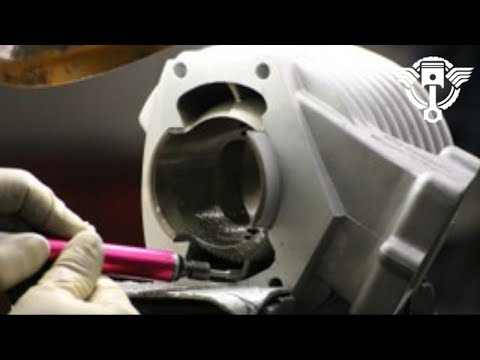 Überströmer Kanäle beim 2 Takter Anpassen