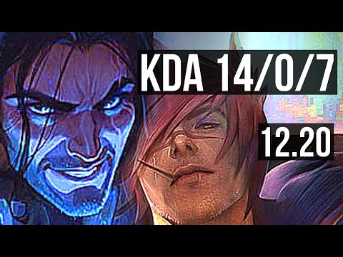 SYLAS vs SETT (MID) | 14/0/7, Legendary, Rank 9 Sylas | KR Challenger | 12.20