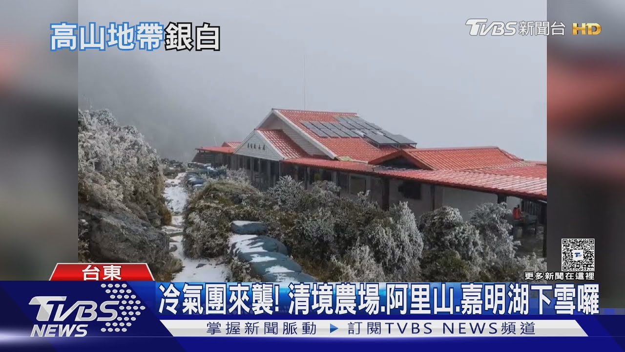 睽違8年再飄雪!阿里山祝山車站「大雪紛飛」 遊客驚呼:不敢相信