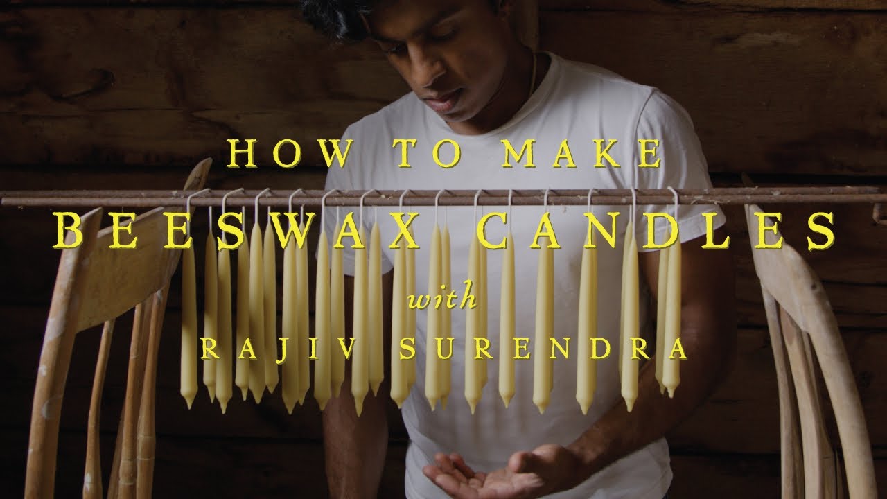 HOW TO MAKE BEESWAX TAPER CANDLES with Rajiv Surendra