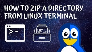 How to zip a directory from linux terminal