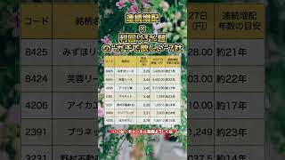 連続増配×利回り3％超の“ガチで欲しい”7社　#新nisa #投資
