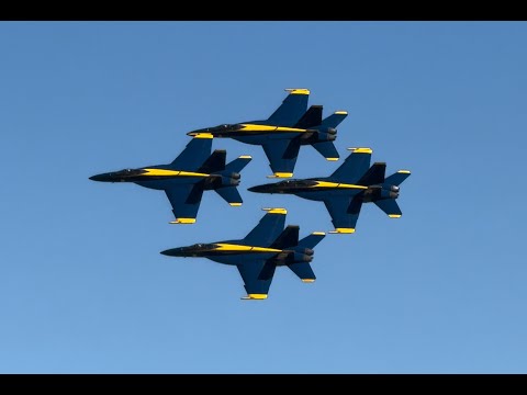 F22 Demo Team and The US Navy Blue Angels