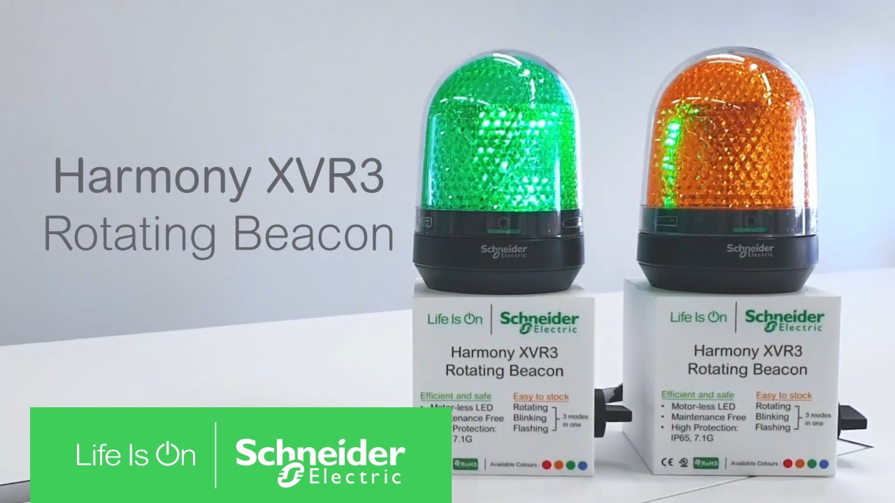 Harmony XVR3 Motorless Rotating and Flashing Beacons | Schneider Electric