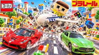 ぐちお、墜落する！？トミカのカーゴシャトルANAで口から大量にトミカきた！【プラレール】