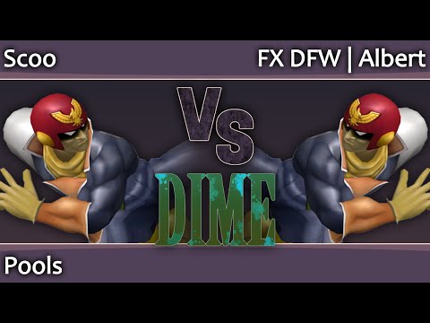 DIME 15 Melee - Scoo (Green) vs FX DFW Albert (Black Falcon, Falco) - Pools