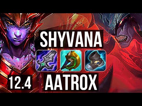 SHYVANA vs AATROX (TOP) | Rank 5 Shyvana, 1.8M mastery, 900+ games, 10/3/8 | BR Master | 12.4