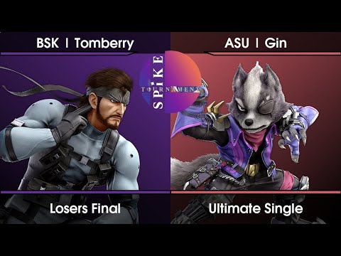 Spike Avril Losers Final - Tomberry (Snake,Terry) Vs. Gin (Wolf,Jigglypuff) SSBU Ultimate