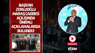 Trabzon Büyükşehir Belediye Başkanı Murat Zorluoğlu Maraş Caddesi açıl