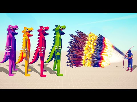 REXY COLOR PACK vs EVERY GOD - Totally Accurate Battle Simulator TABS