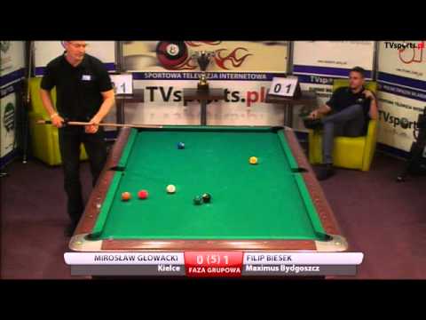 Mistrzostwa Polski Amatorów w Bilard - Łódż 2014 GŁOWACKI BIESEK