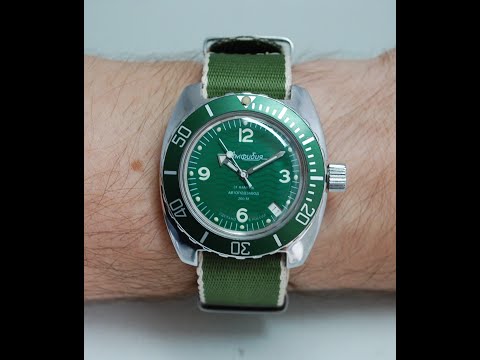 2020 Bostok / Vostok Amphibia automatic men's watch with box and papers.  Model reference 150348 S4