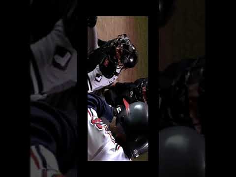 Major league willie maze hays jumps over catcher