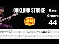 OAKLAND STROKE (Tower of Power) How to Play Bass Groove Cover with Score & Tab Lesson