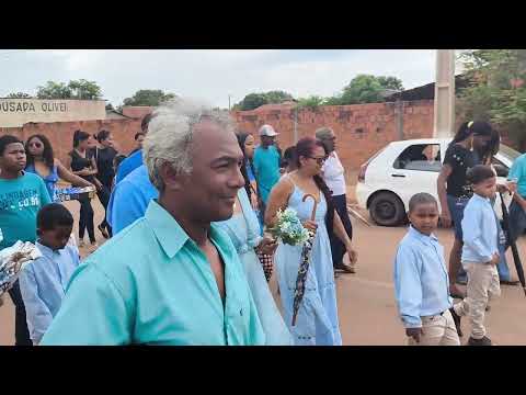 Festejos das almas santas benditas. Santa Rosa-Tocantins. Cortejo voltando do cemitério.