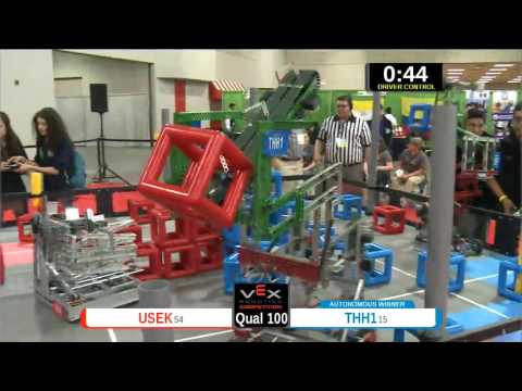 2015 VEXU Q100 - USEK vs THH1 - 11 to 36-Division Div-VEX U-VEX Worlds 2015