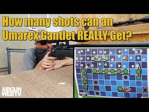 Umarex Gauntlet .22 - So how many shots can you REALLY get??? Let’s find out! - AirgunWebTV Short