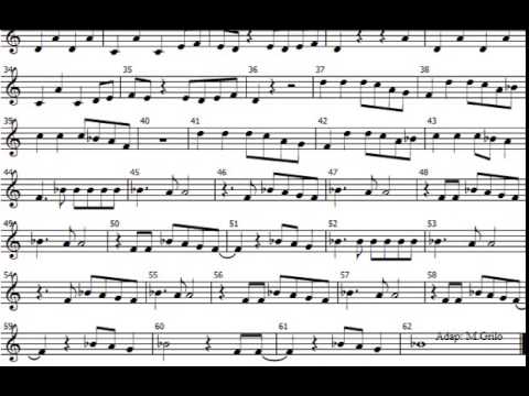 Miley Cyrus -  Wrecking Ball - partitura para flauta bisel