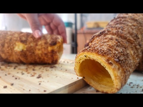 Chimnay Hungarian Cake Recipe  ! Hungarian Kürtőskalács !