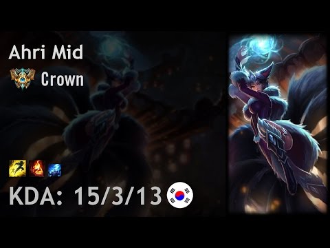 Ahri Mid vs Anivia - Crown - KR Challenger Patch 7.5