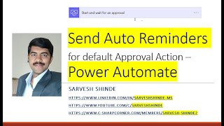 Send reminders for defualt approval action - Power Automate