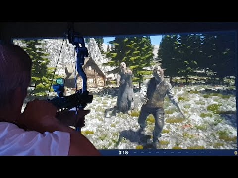 Zombies mit der Whipshot von EK Archery abgewehrt und interaktives Bogenkino vor den Untoten bewahrt