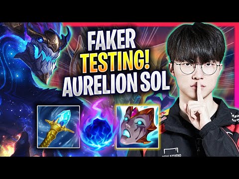 FAKER TESTING AURELION SOL IN KR SOLOQ! - T1 Faker Plays Aurelion Sol MID vs Leblanc! | Season 2024