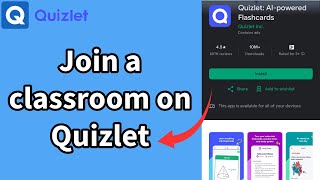 How to Join a Classroom on Quizlet App Enroll a Class on Quizlet App on Android 2024