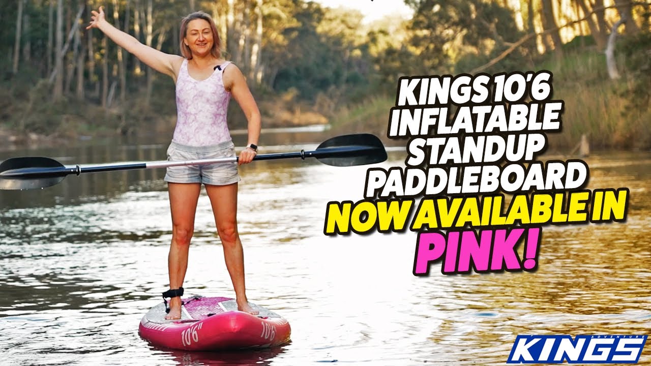 Watch video Kings 10'6 Inflatable PINK Standup Paddleboard Features! Now Kings 10'6 Inflatable PINK Standup Paddleboard Features!