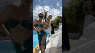 Our models enjoying a pool party☀️⛱️ #bikinimodels