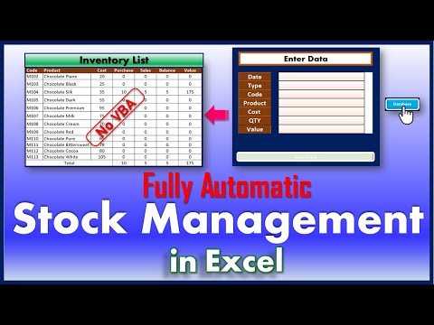 Stock In Out and Balance Template in Excel Stock Management Template
