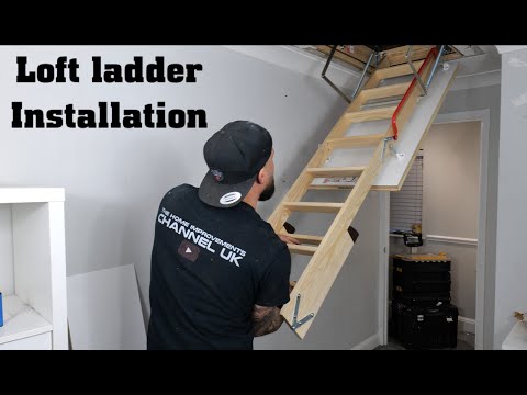 How To Install Wooden Loft Ladder & Extend Loft Hatch | Easy Step By Step Guide Video